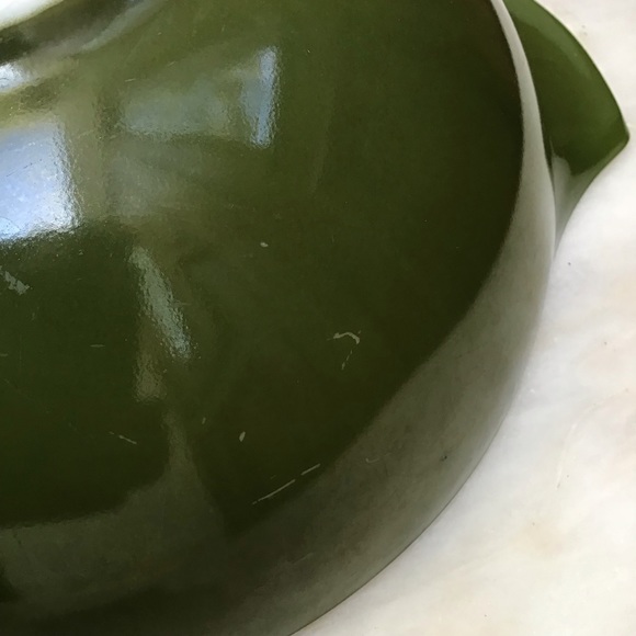 Vintage Pyrex Avocado Green #444 4 Quart Cinderella Mixing Bowl - Picture 5 of 6